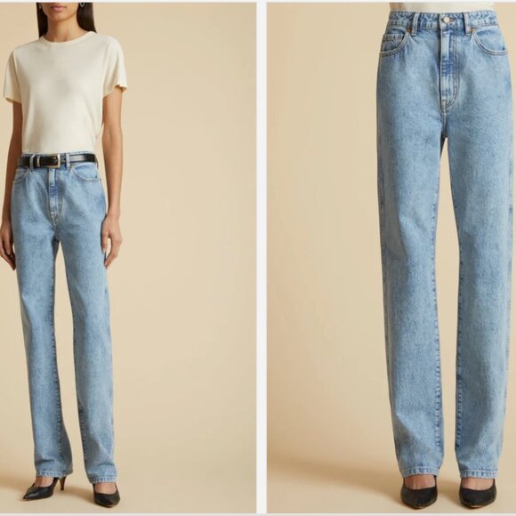 KHAITE Denim - KHAITE Danielle Jean - Size 30 in distressed bryce